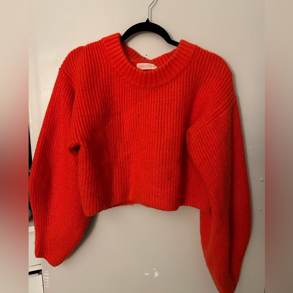 Urban Outfitters Red Crop Sweater